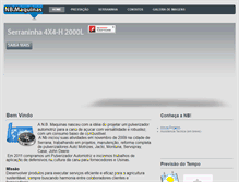 Tablet Screenshot of nbmaquinas.com